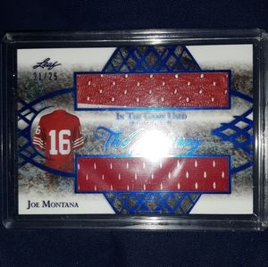2019 Montana game used relic card